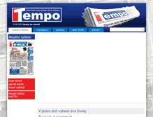 Tablet Screenshot of novinytempo.sk
